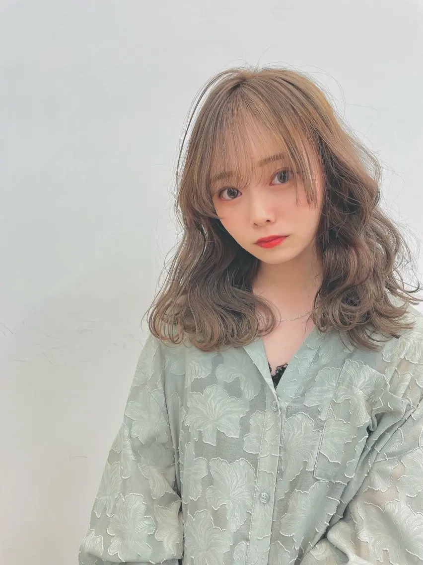 ロング 韓国風レイヤーカット 松葉翔のヘアスタイル