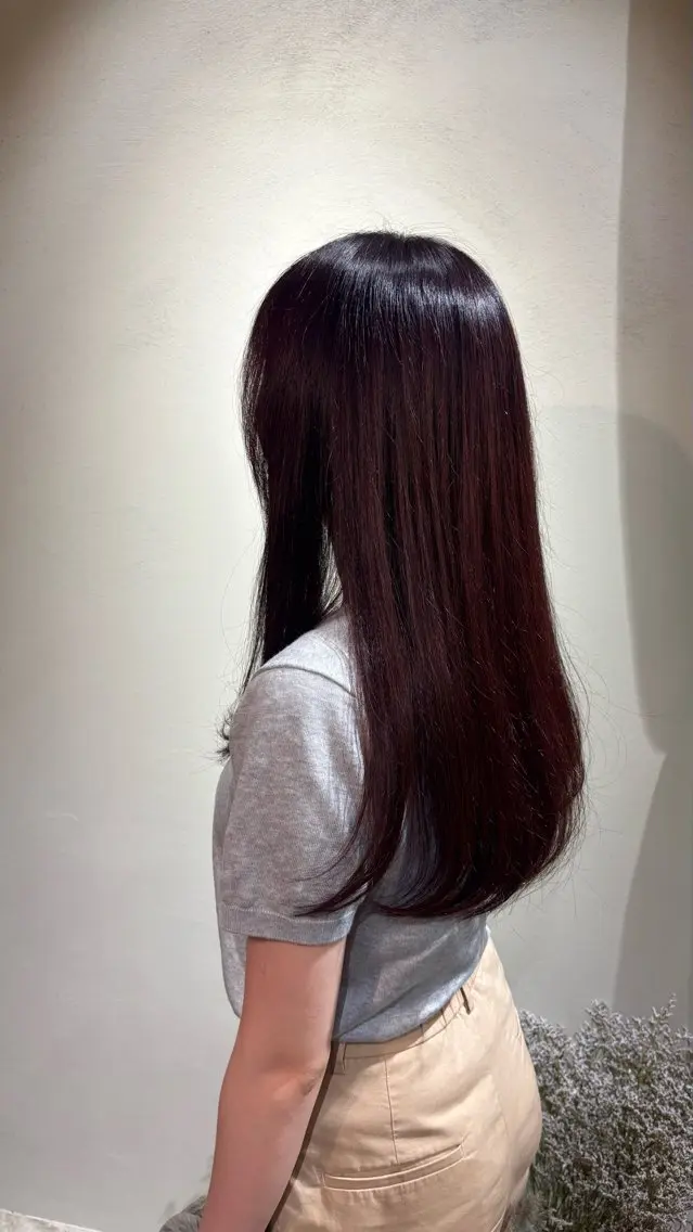 カラー カット ヘアカラー トリートメント Asumi/透明感 カラー/カットモデルのヘアスタイル