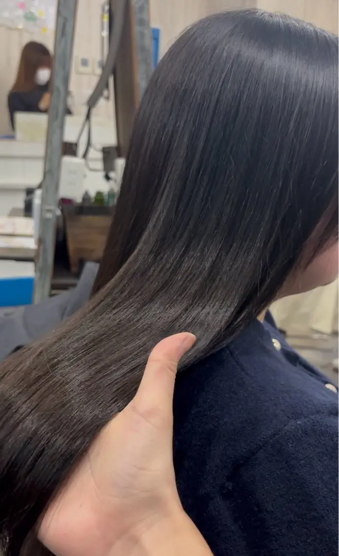 ロング カラー 縮毛矯正 🌿美髪縮毛矯正 のプロ安川🌿のヘアスタイル