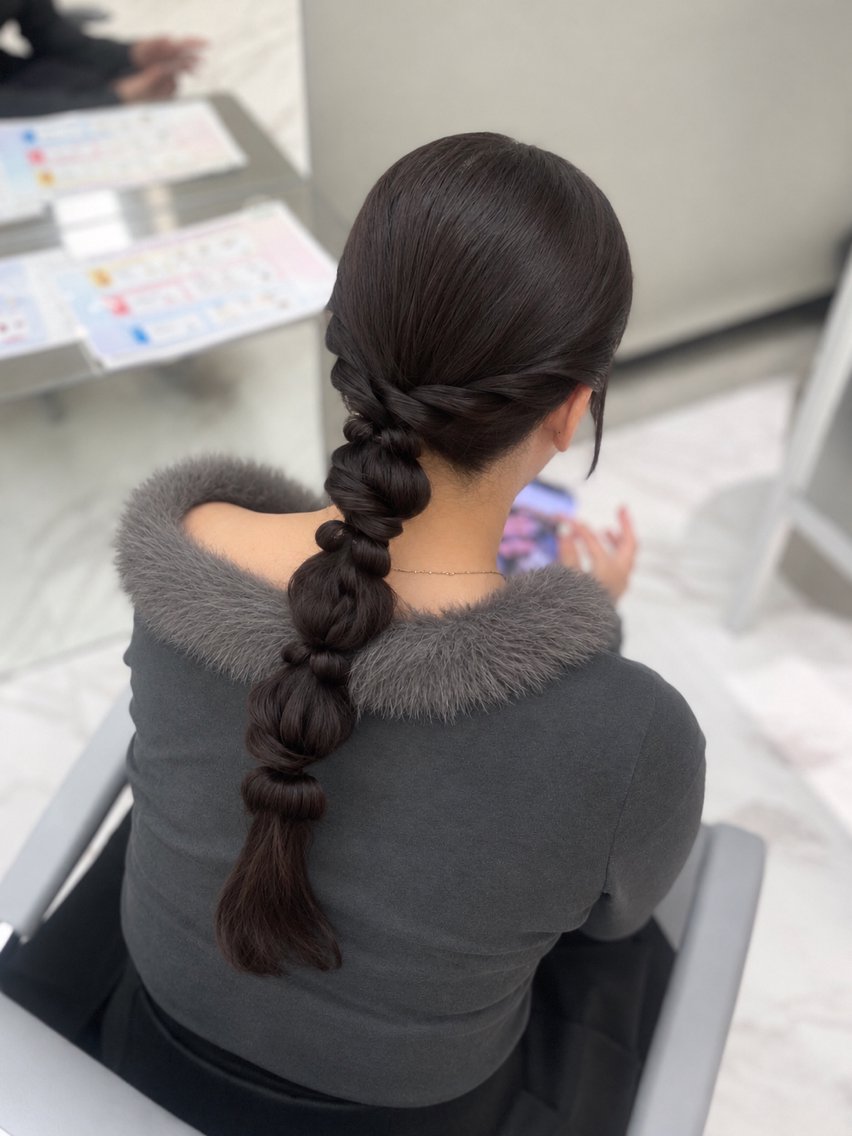 ロング ヘアアレンジ 結婚式・ブライダル ヘアセット COCO_ Minonのヘアスタイル