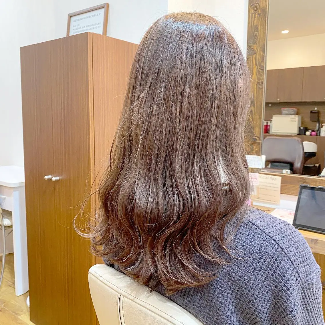 ロング カラー 横浜ブリーチムラ直し ハイトーン/ブリーチのヘアスタイル