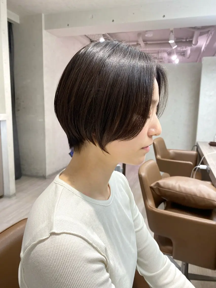 ショート ショートヘア メンズ特化 刈り上げない/金井のヘアスタイル