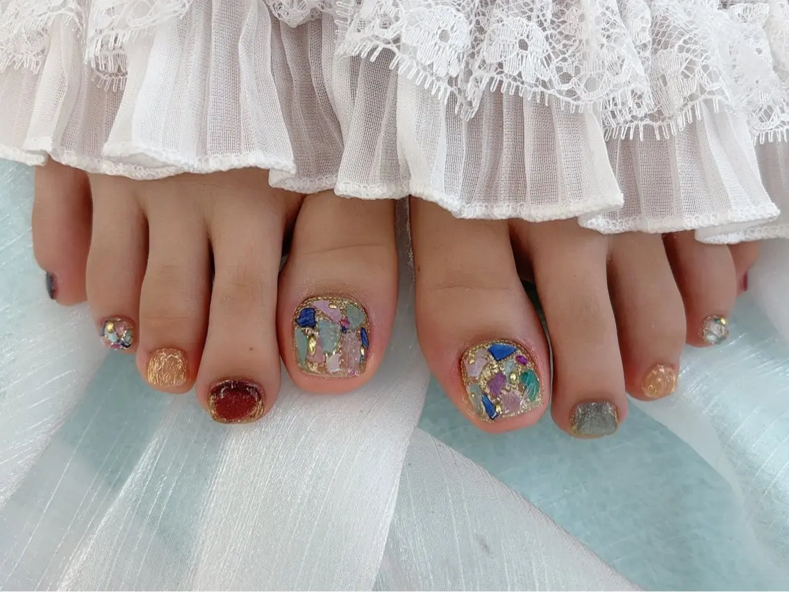 ネイル フットネイル OCEAN nail パラジェル 取扱い店のネイルデザイン