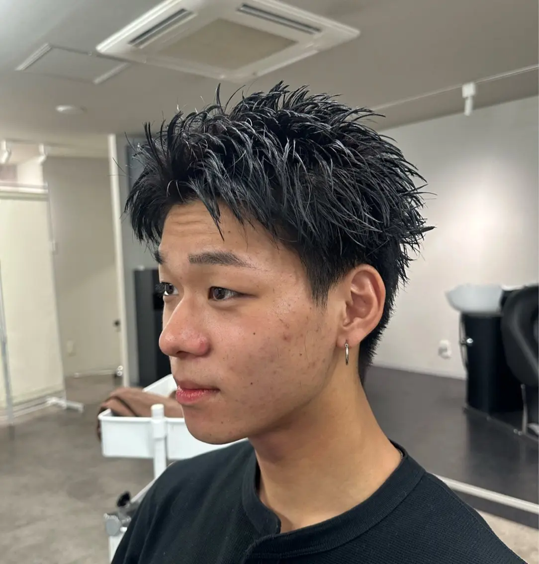 ショート ショートヘア 立川メッシュパーマ 特化/けんしょうのヘアスタイル