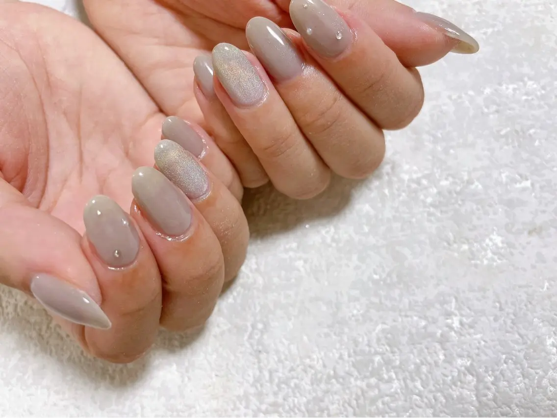ネイル ジェルネイル メンズネイル パラジェル シンプルネイル ワンホンネイル kiki nail たまプラーザのネイルデザイン
