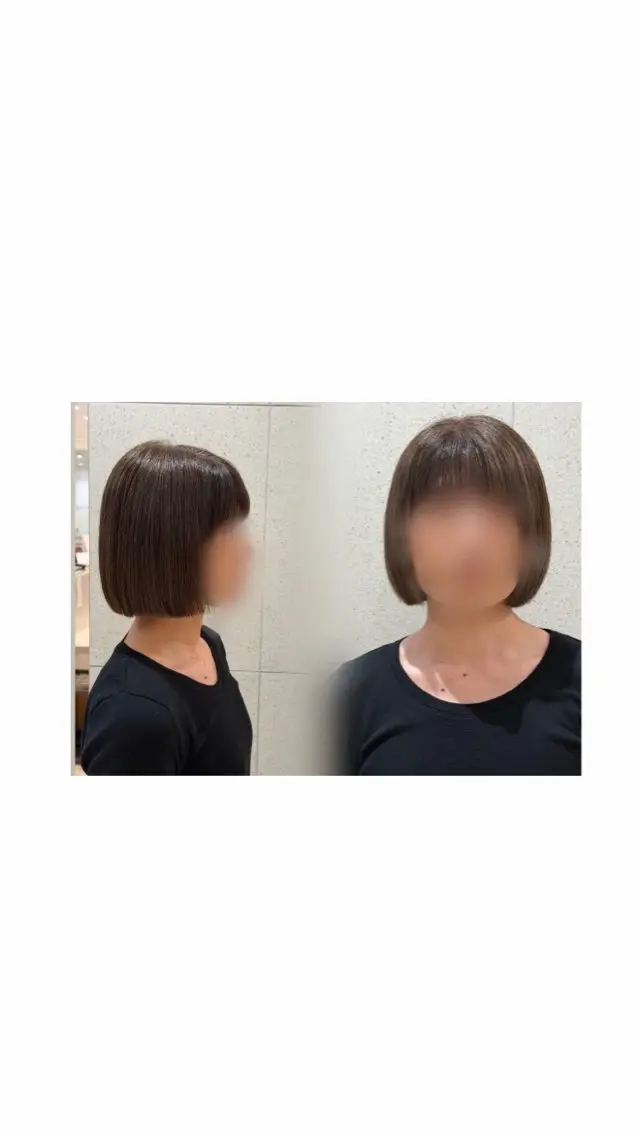 🎀完全無料🎀 カット+カラー(ミディアム限定‼️)2cm以上切らせて頂ける方❕ブリーチ❌の写真