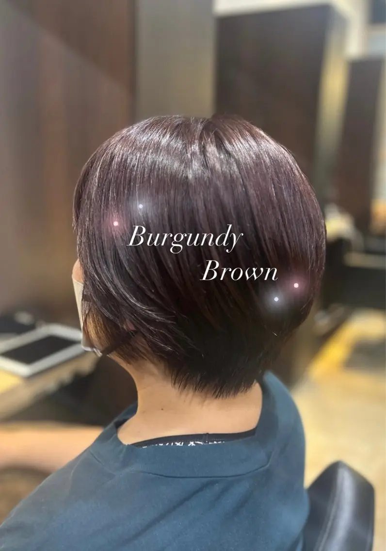 ショート カラー ブラウンカラー ⭐️似合わせアップ ⭐️並木奏絵のヘアスタイル