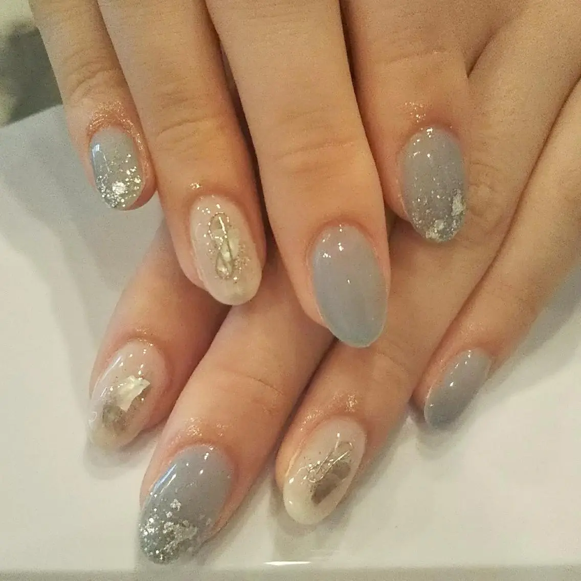 新規☆1番人気☆流行りのおまかせニュアンスネイル6900円の写真
