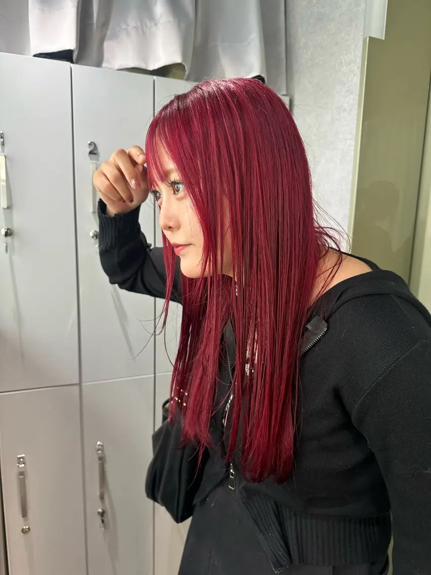 セミロング カラー ヘアカラー トリートメント ケアブリーチ特化✨/ 艶カラー/エクステのヘアスタイル