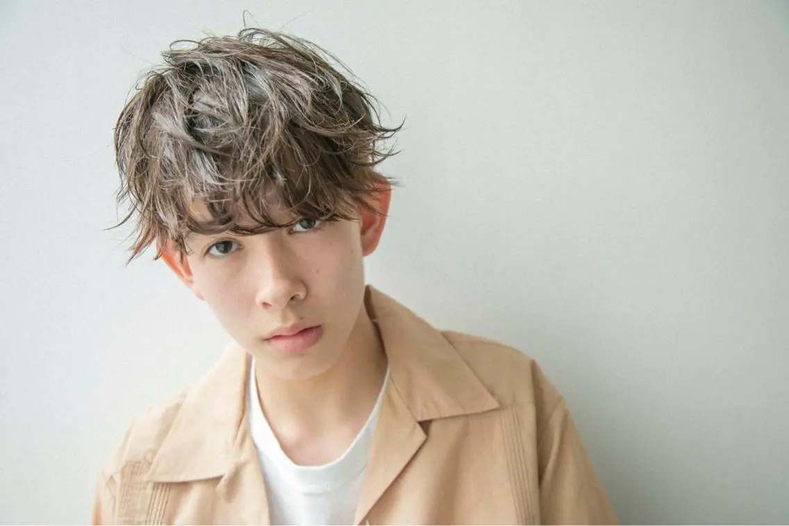 メンズ マッシュ メンズパーマ 三矢 ちなつのヘアスタイル