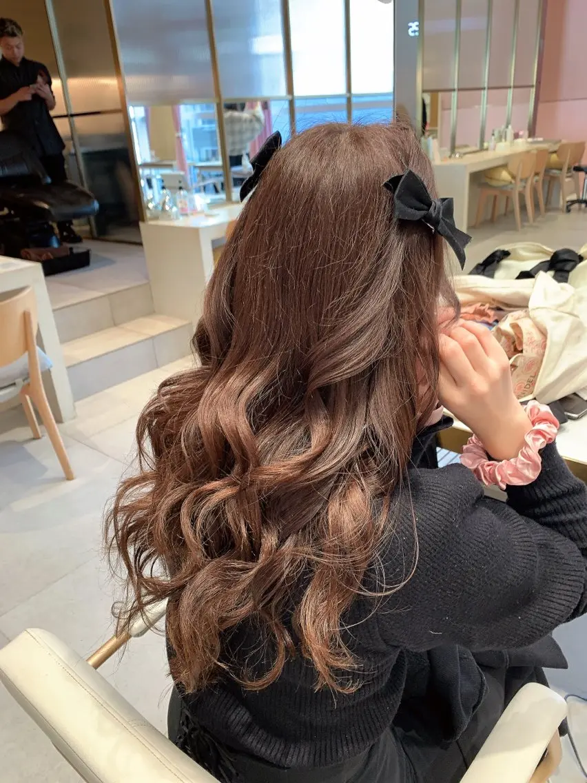 セミロング カラー ブラウンカラー チョコレートブラウン カット ヘアカラー トリートメント ヘッドスパ ヘアセット 韓国ヘア/レイヤー/ 顔まわり/りょーとのヘアスタイル