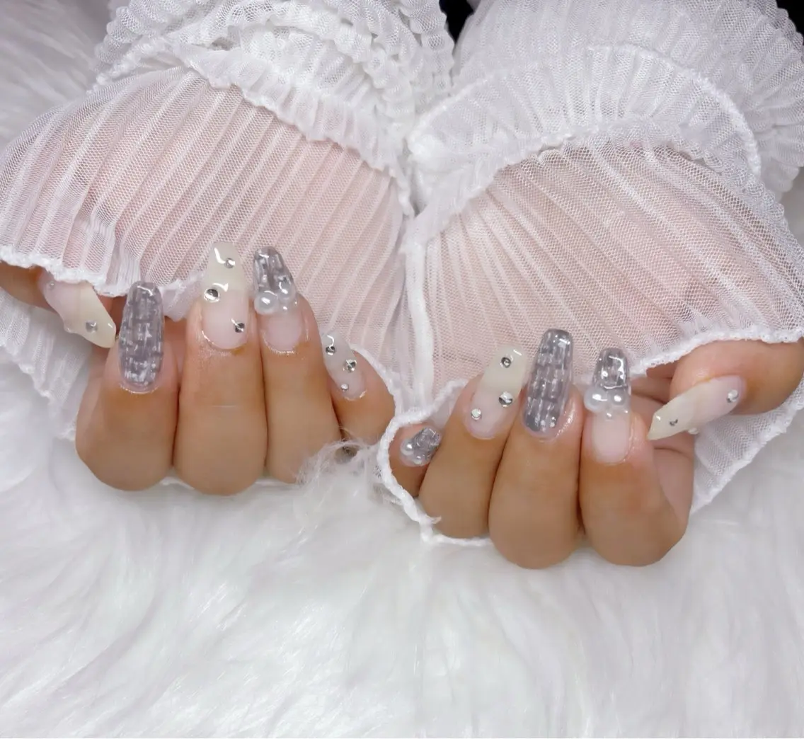 ネイル ツイードネイル ハンドネイル Nail Salon macherieのネイルデザイン