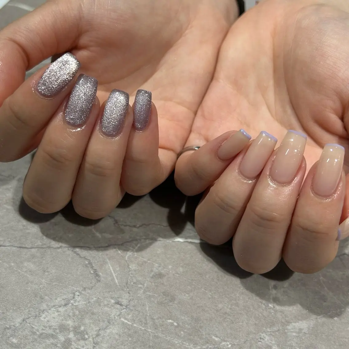 ネイル マグネットネイル 赤色 Lulea nailのネイルデザイン