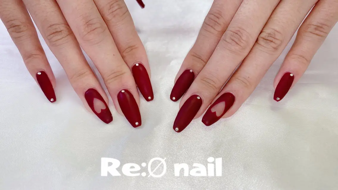 ネイル マットネイル ハンドネイル Re:Ø nail 🩵TSUJIのネイルデザイン