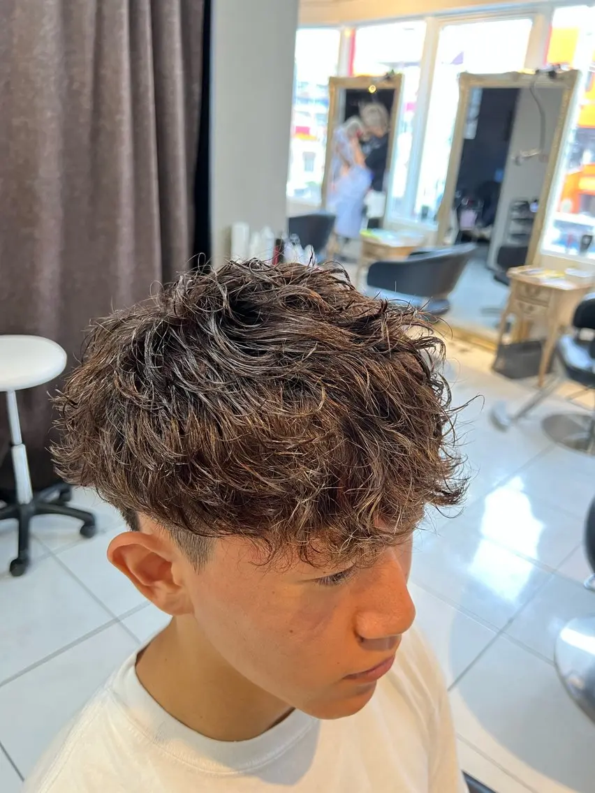 パーマ メンズ カット パーマ パーマ特化美容師 茂木広幸のヘアスタイル