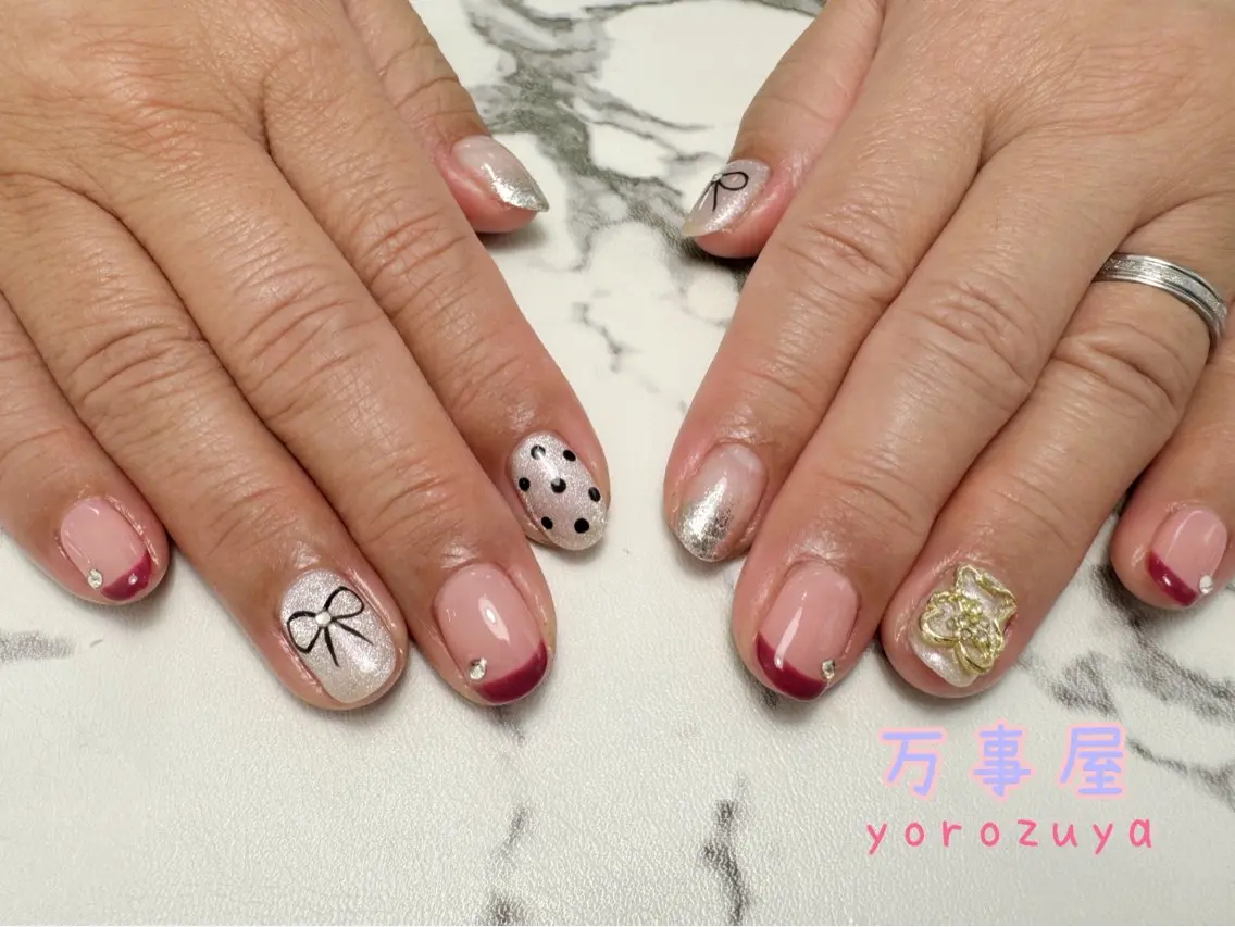 ネイル アートネイル 持ち込み ハンドネイル ☆ YOROZUYA..のネイルデザイン
