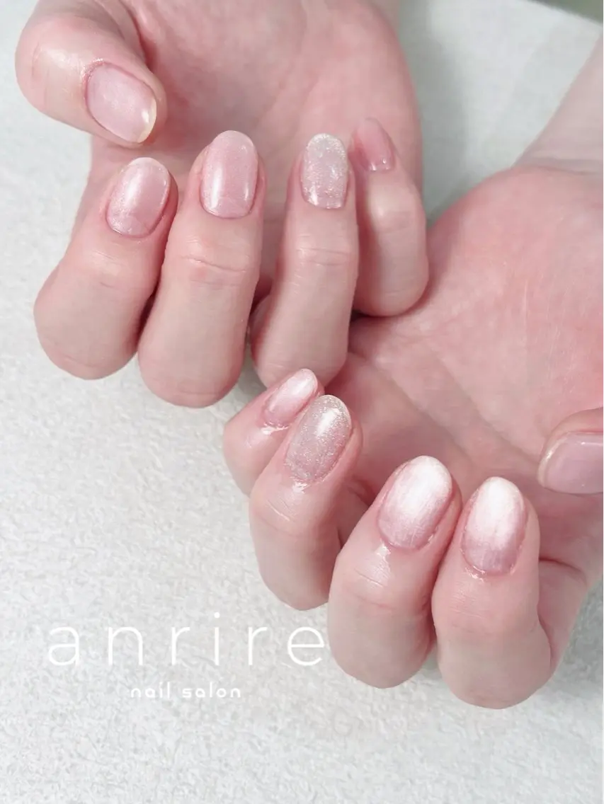 ネイル フットネイル ジェルネイル ホログラムネイル キラキラネイル マグネットネイル ハンドネイル nailsalon anrireのネイルデザイン