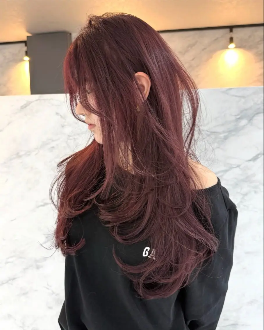 ロング カラー ヘアカラー 𝐑𝐀𝐈𝐇𝐀 /カラーモデル🤍のヘアスタイル
