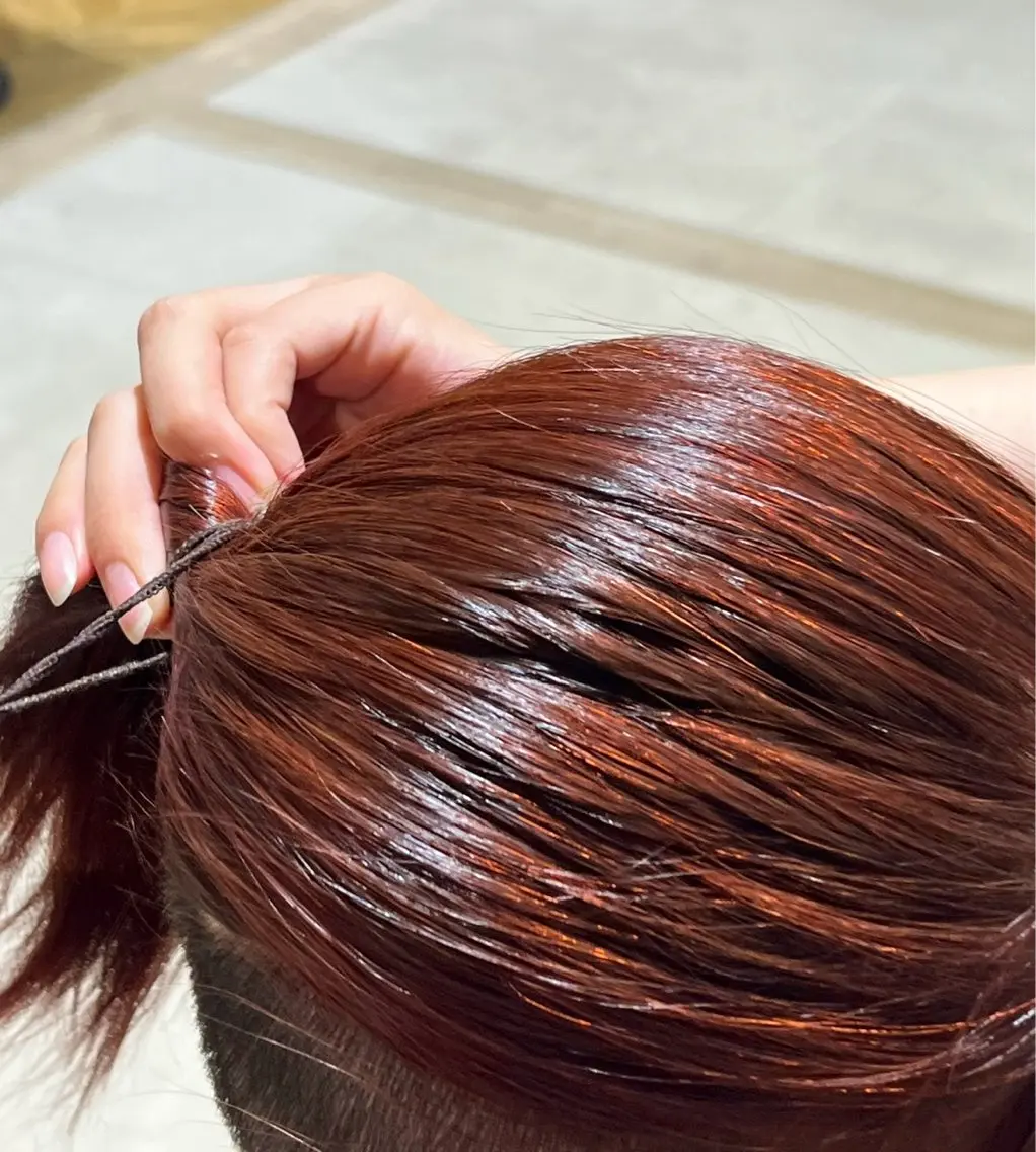 カラー ブラウンカラー レッドカラー SONOKO 【yoki.】のヘアスタイル