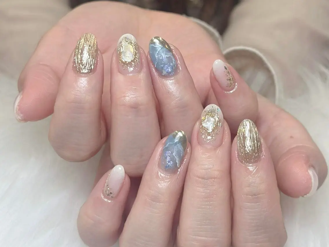 ネイル ジェルネイル 韓国ネイル シンプルネイル ワンホンネイル ハンドネイル sorako nailのネイルデザイン