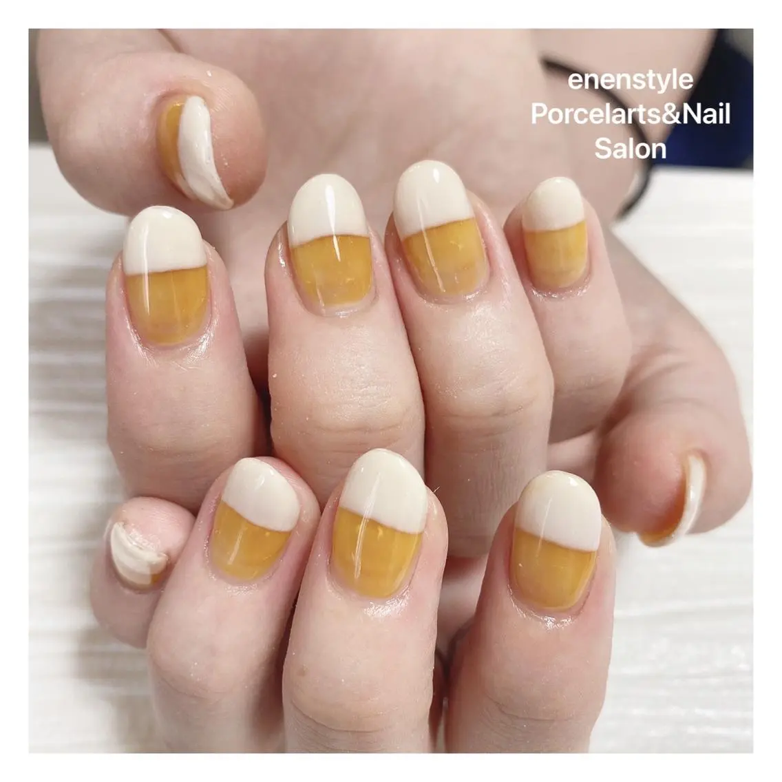 ミディアム ネイル 🐾enen style 🐾のネイルデザイン