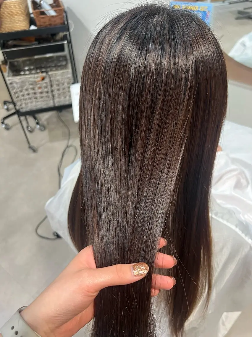 パーマ 髪質改善 ストレートパーマ ハラダユウカ flower西明石店のヘアスタイル
