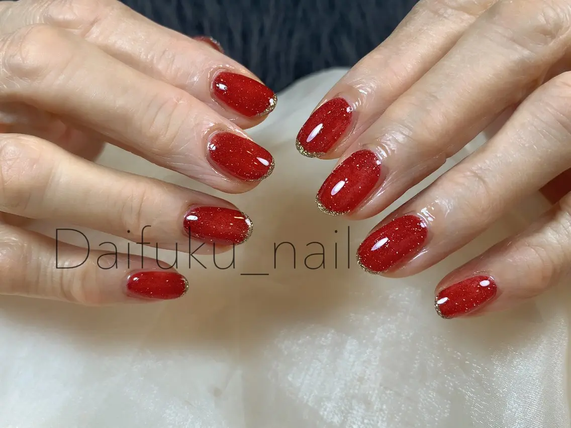ミディアム ハンドネイル Daifuku nailsのネイルデザイン