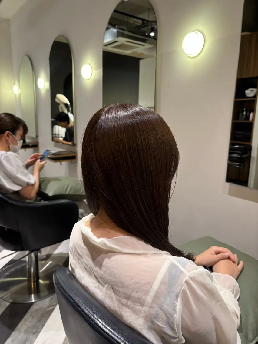 ロング カラー カット ヘアカラー トリートメント 沢井涼人✂︎ 割引有のヘアスタイル