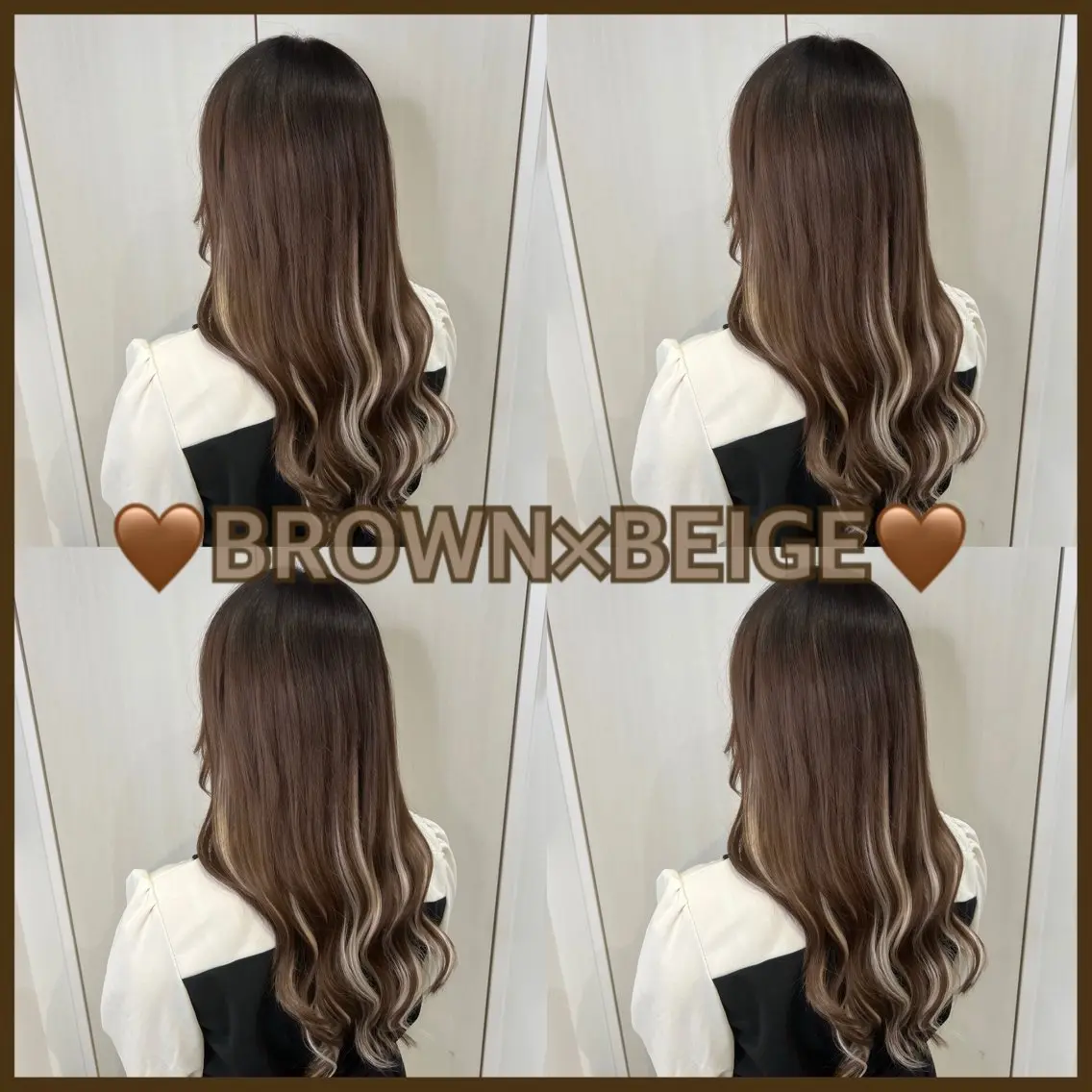 ロング カラー ブラウンカラー メッシュ 🦋エクステ🦋 TOMOKAのヘアスタイル