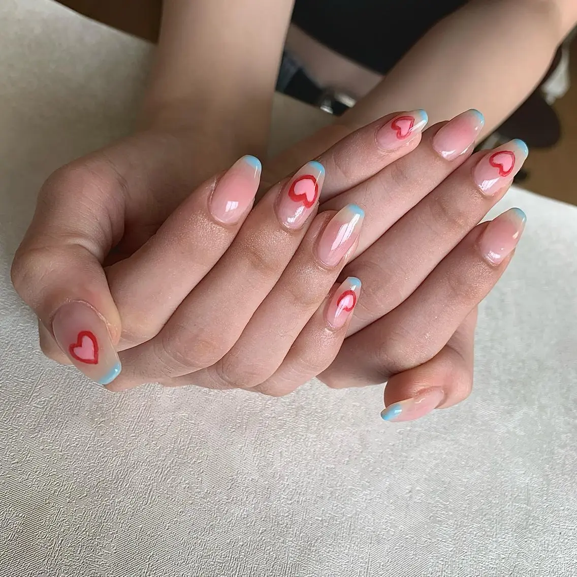 ロング gypsophila 野村のネイルデザイン