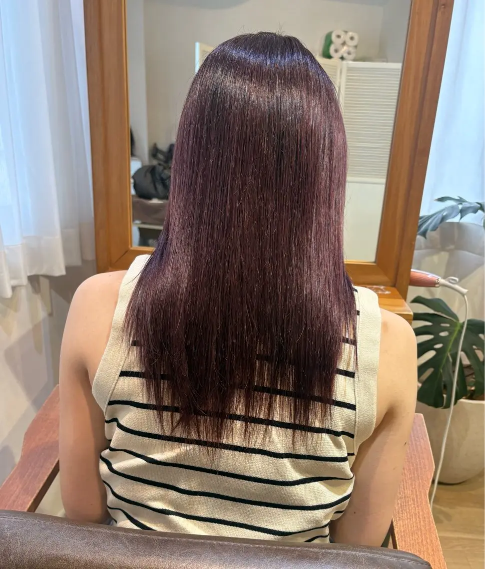 ミディアム カラー ヘアカラー モデル募集/ yuna‎🤍🎀のヘアスタイル