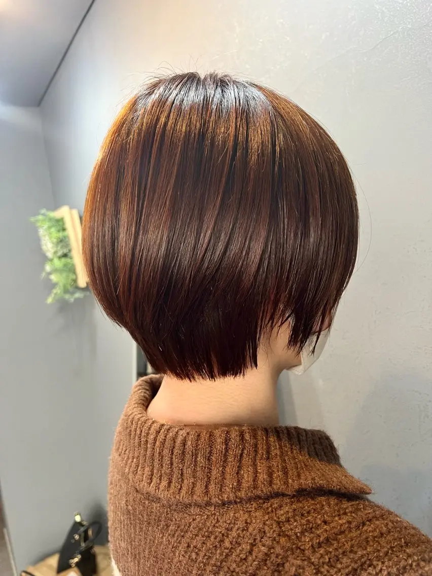 ショート ショートヘア ヘアカラー トリートメント ヘッドスパ *くせ毛に特化* 【yun】のヘアスタイル