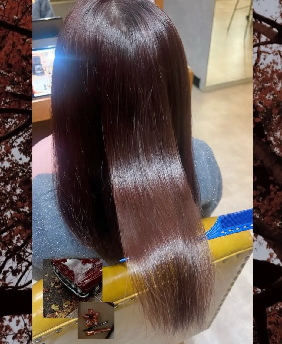 セミロング カラー ブラウンカラー カシス 髪質改善 ヘアカラー トリートメント 🌺モデル募集中🥥 𝘈𝘺𝘢𝘯𝘦のヘアスタイル
