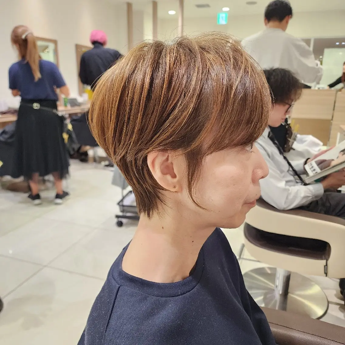 ショート カラー ベージュカラー ブリーチ ハイライトカラー ハイライト 髪質改善 ヘアカラー カラー特化🔥中村 和貴<Ash津田沼>のヘアスタイル