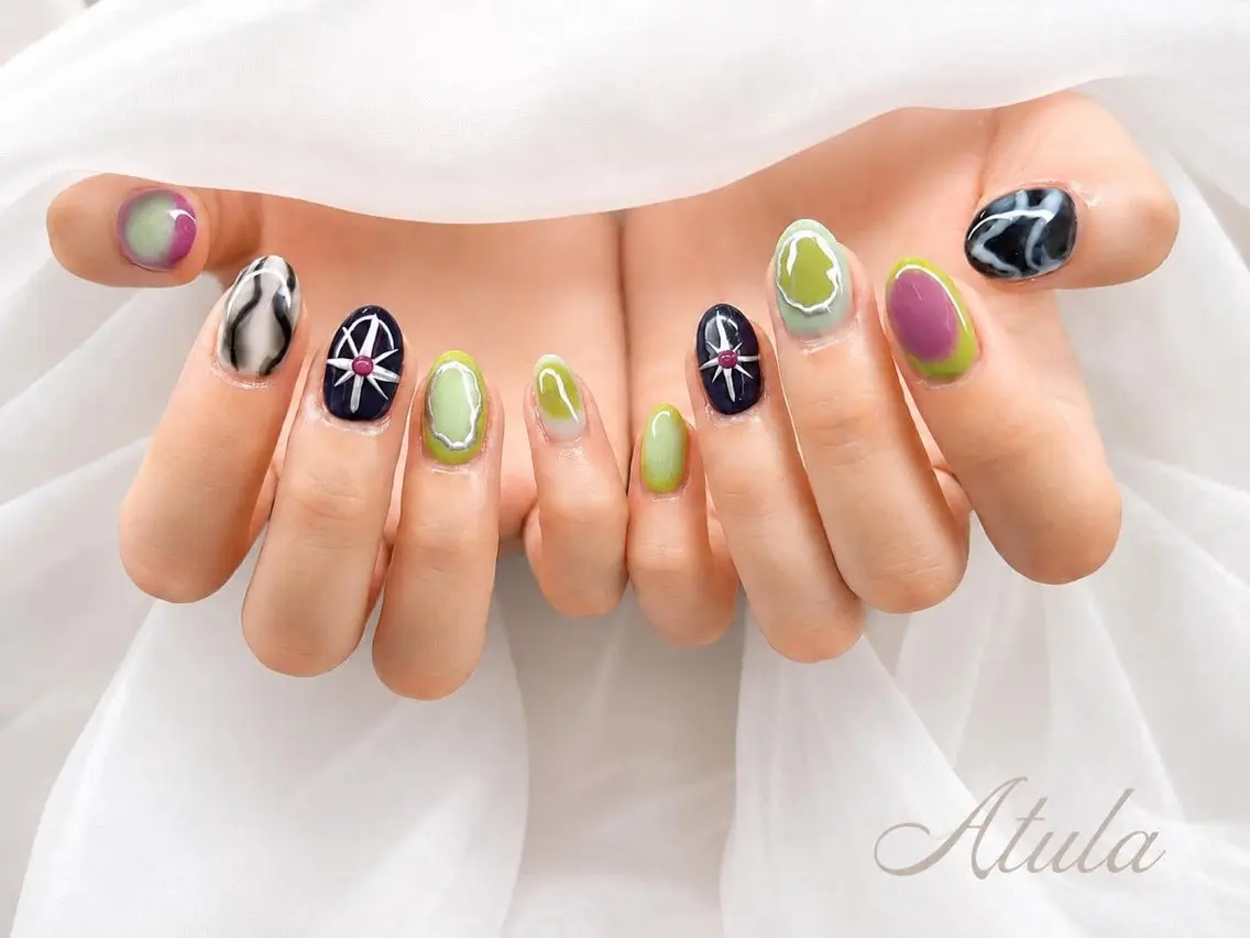 ネイル ハンドネイル ATULA nailのネイルデザイン