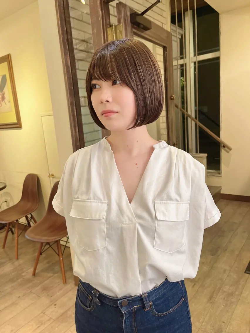 ショート カット ヘアカラー ヘッドスパ ショートヘア特化 石附隼士のヘアスタイル