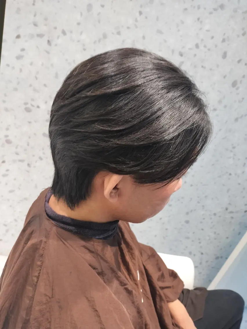 ショート 縮毛矯正 カット 縮毛矯正 駒野 健太のヘアスタイル