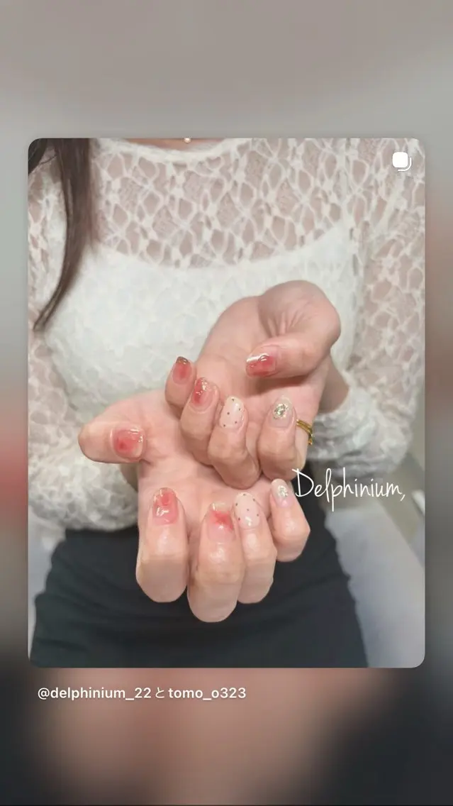 ネイル ニュアンスネイル ハンドネイル 岡本 友恵のネイルデザイン