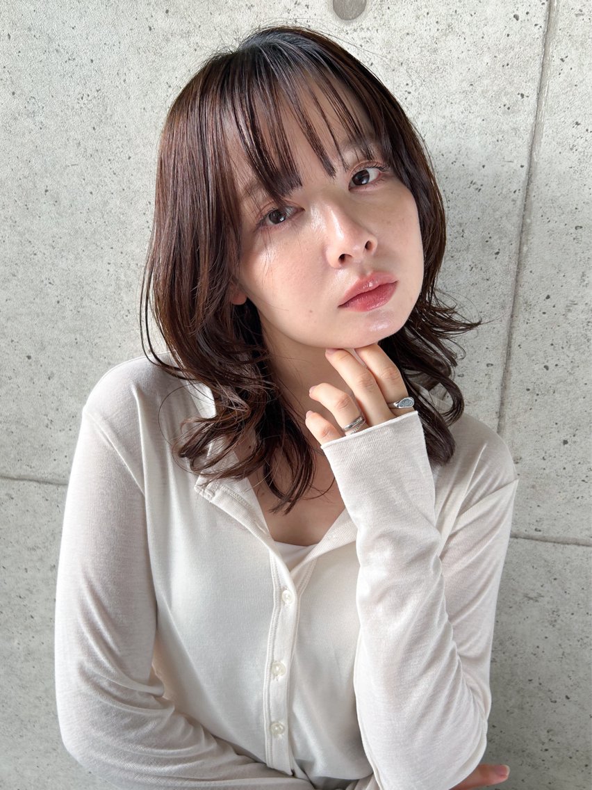 ミディアム カラー 艶カラー/ヘッドスパ ✨Ayariのヘアスタイル