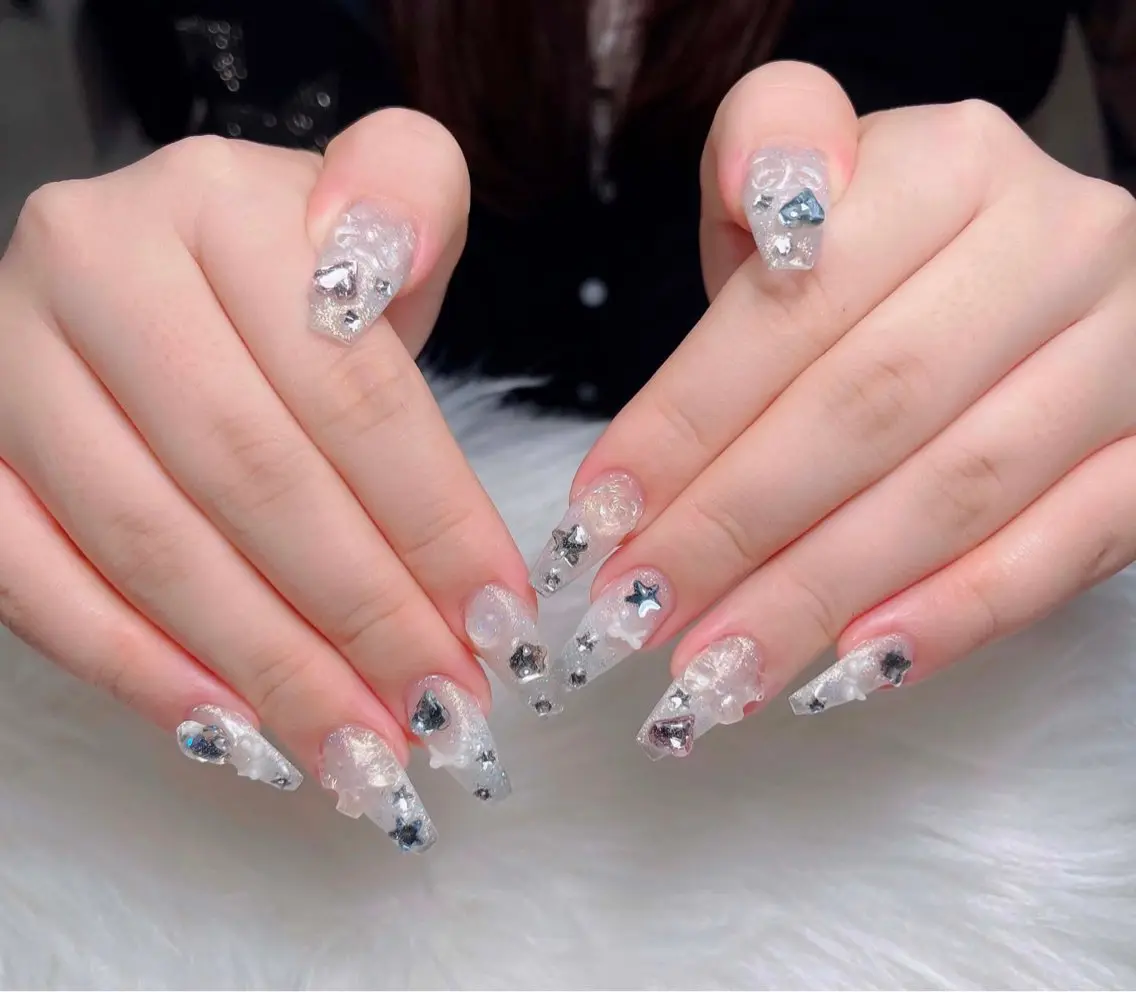 ネイル アートネイル 韓国ネイル 持ち込み ワンホンネイル ハンドネイル Lenie Nail Salonのネイルデザイン