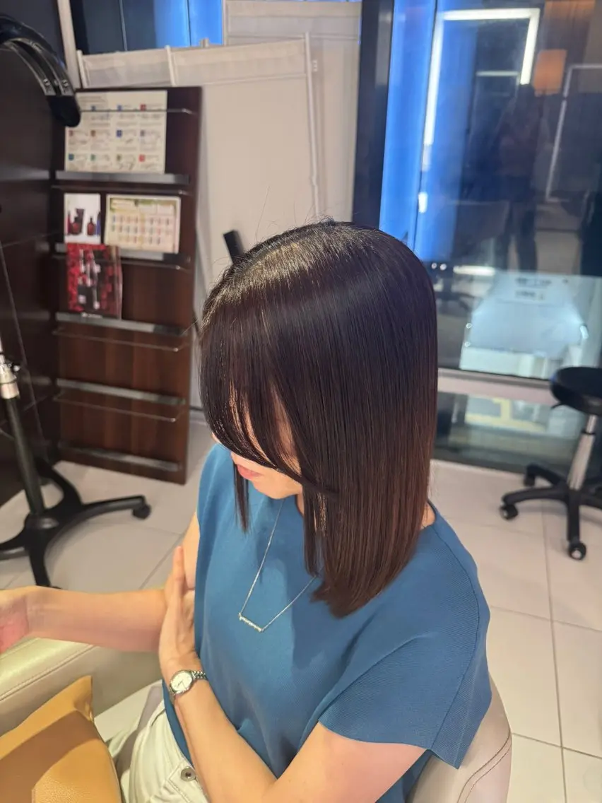 ミディアム 縮毛矯正 石井 紗弥🎀🫧/ 日本橋人形町店✨️のヘアスタイル