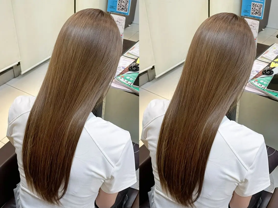 ロング カラー 🤎韓国ヘア ベージュ まゆか🤎のヘアスタイル