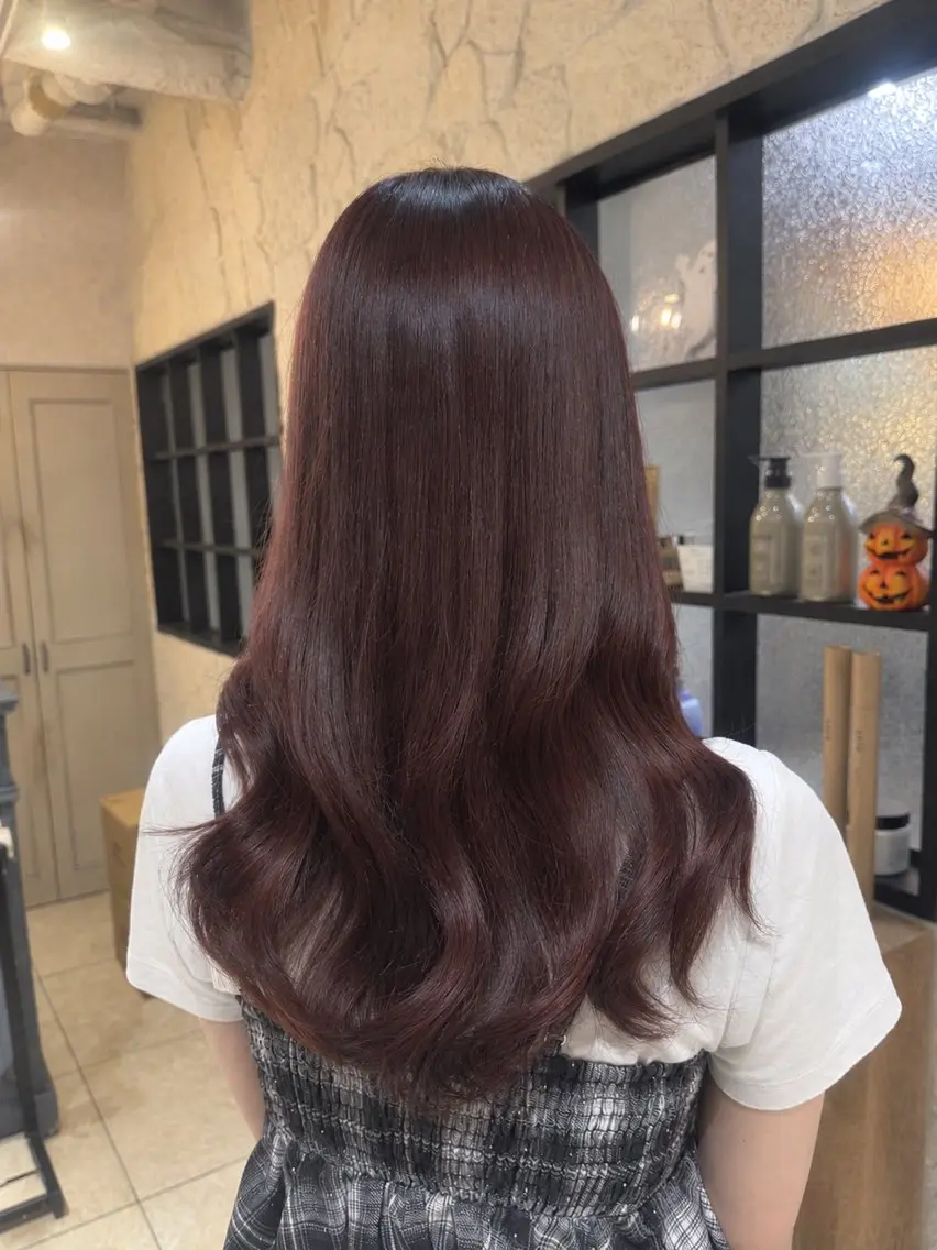 ロング カラー 暖色カラー❤️ 艶/透明感🩶meiのヘアスタイル