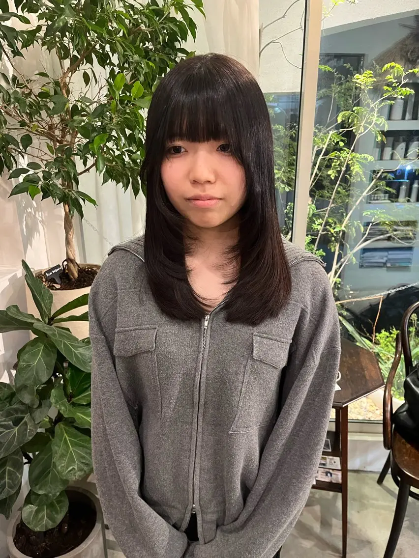 ミディアム 柴田 さくらのヘアスタイル