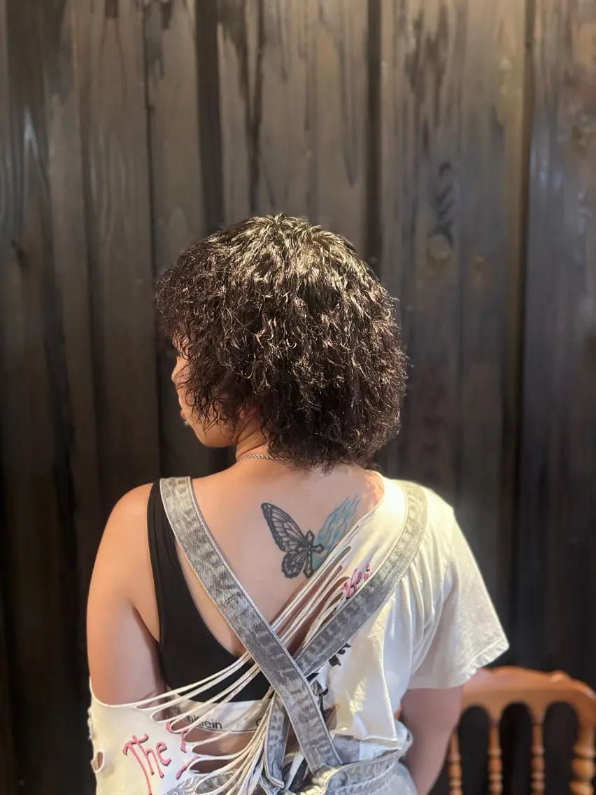 ショート パーマ メンズ ヘアカラー 永田 優のヘアスタイル