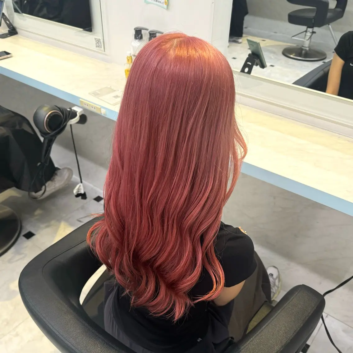ロング カラー ヘアカラー トリートメント ヘッドスパ ヘアセット 暖色🩷透明感カラー ♡Maika♡のヘアスタイル