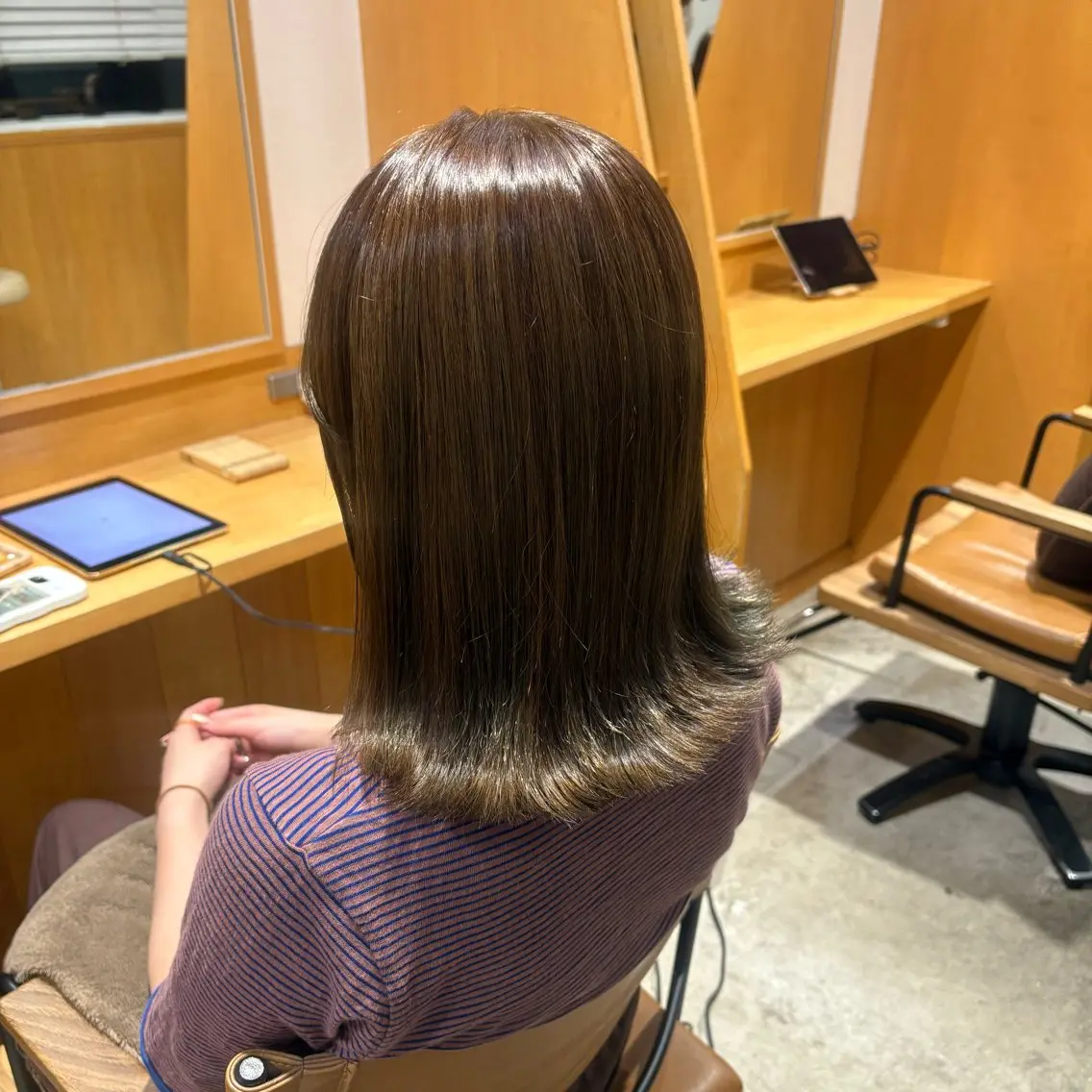 ミディアム カット ヘアカラー トリートメント GINZARay2 風本朱里🐥のヘアスタイル