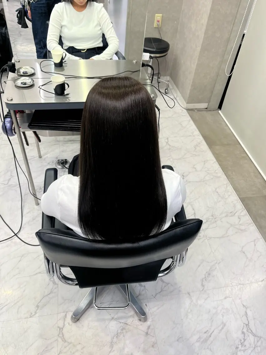 セミロング ヘアカラー トリートメント RAF／Lino 美髪矯正／暗髪カラーのヘアスタイル