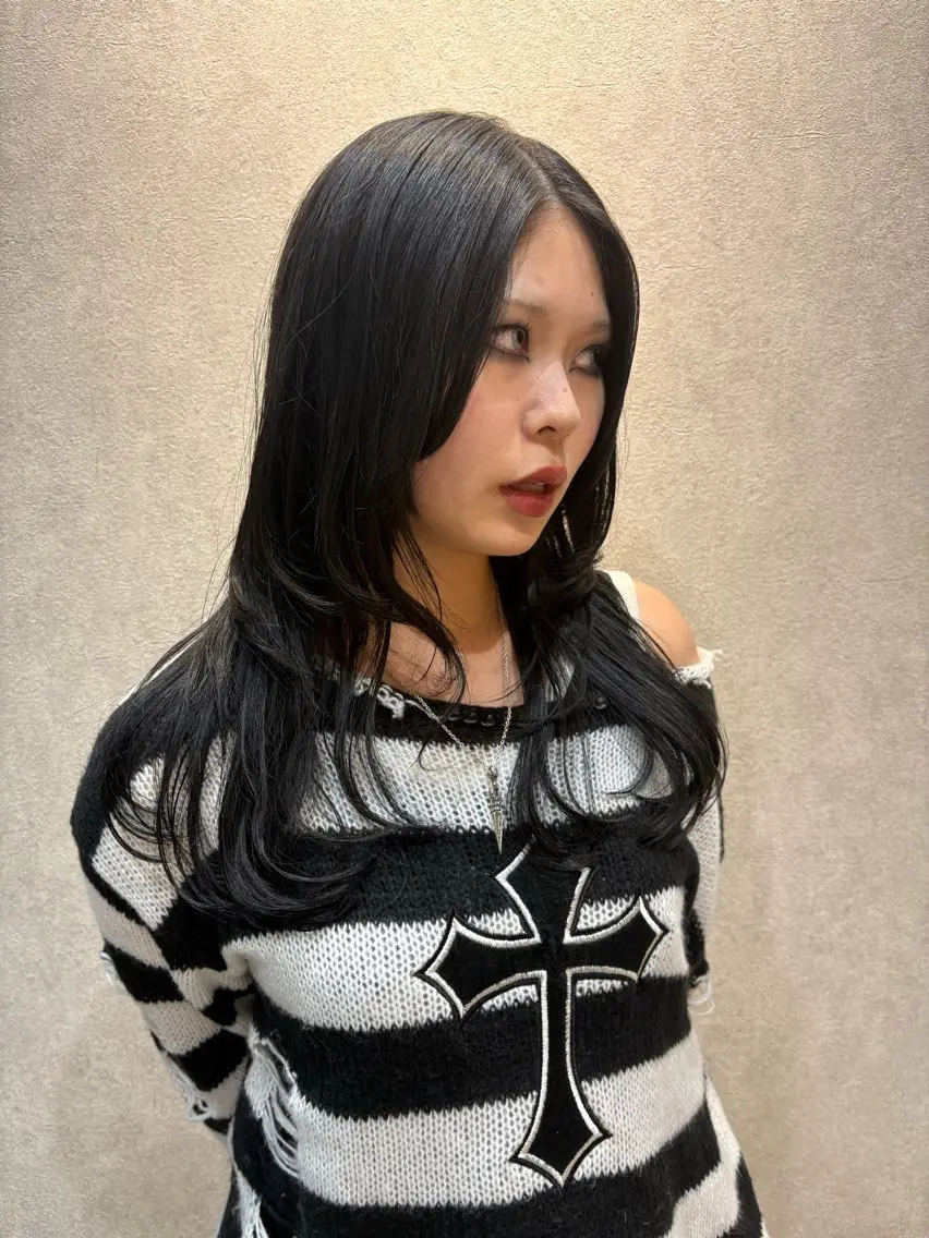 セミロング ひがし のののヘアスタイル