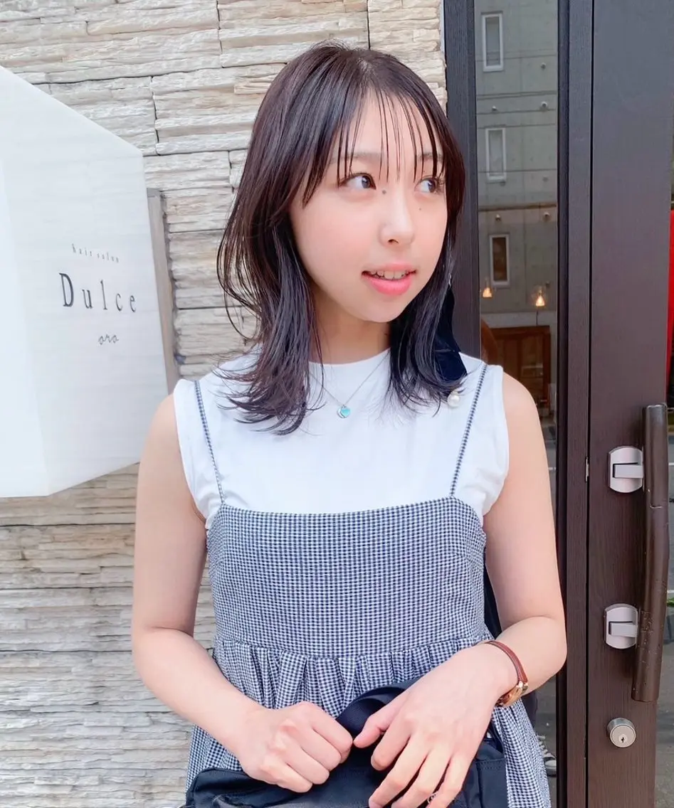 ミディアム 艶カラー 髪質改善 Kiriのヘアスタイル